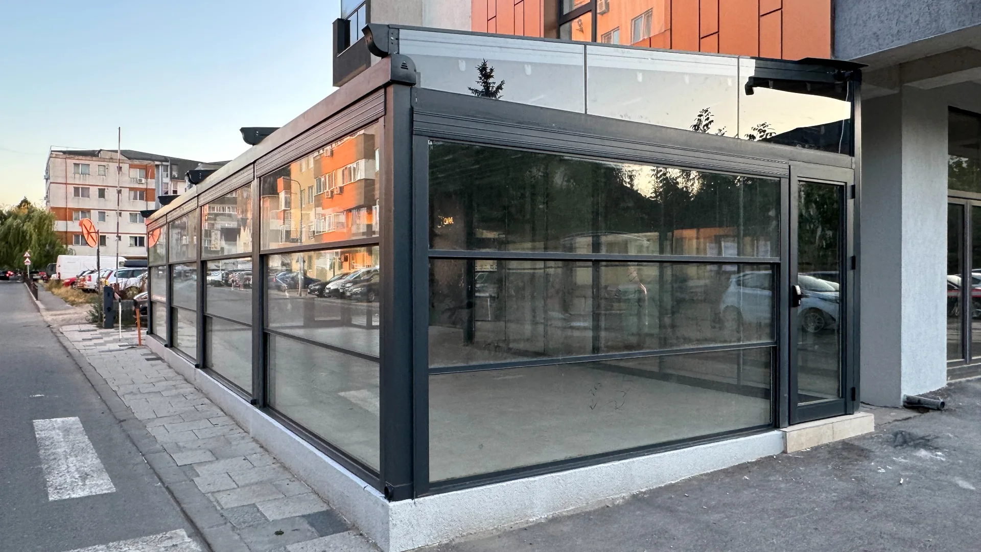 Sistem ghilotină pentru terasă, proiect FER-AL