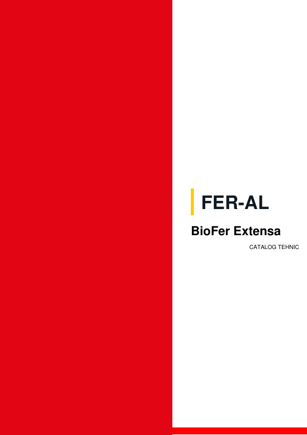 Coperta catalogului tehnic FER-AL BioFer Extensa