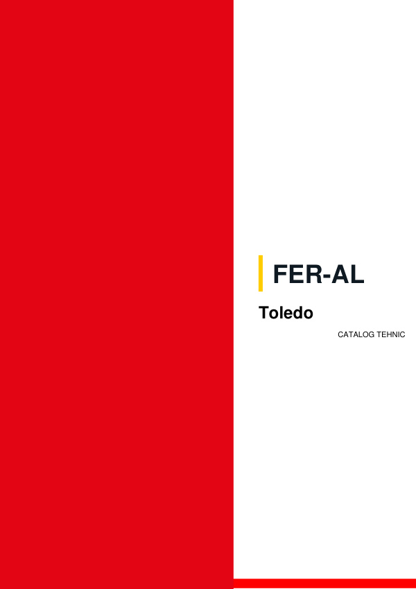 Coperta catalogului tehnic FER-AL Toledo